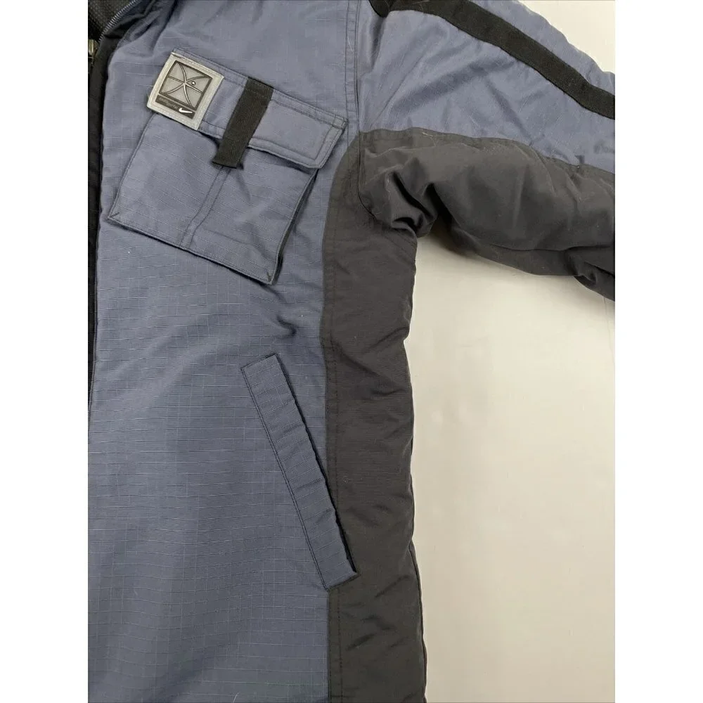 Nike Insulated Full Zip Jacket Boy’s M(8) Mesh Lining Ripstop Nylon Shell